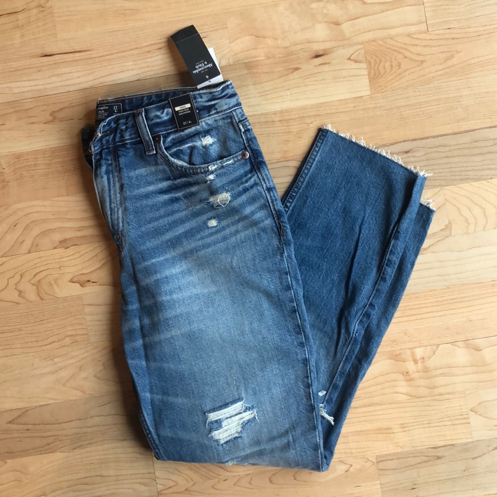 High Rise Girlfriend Jeans